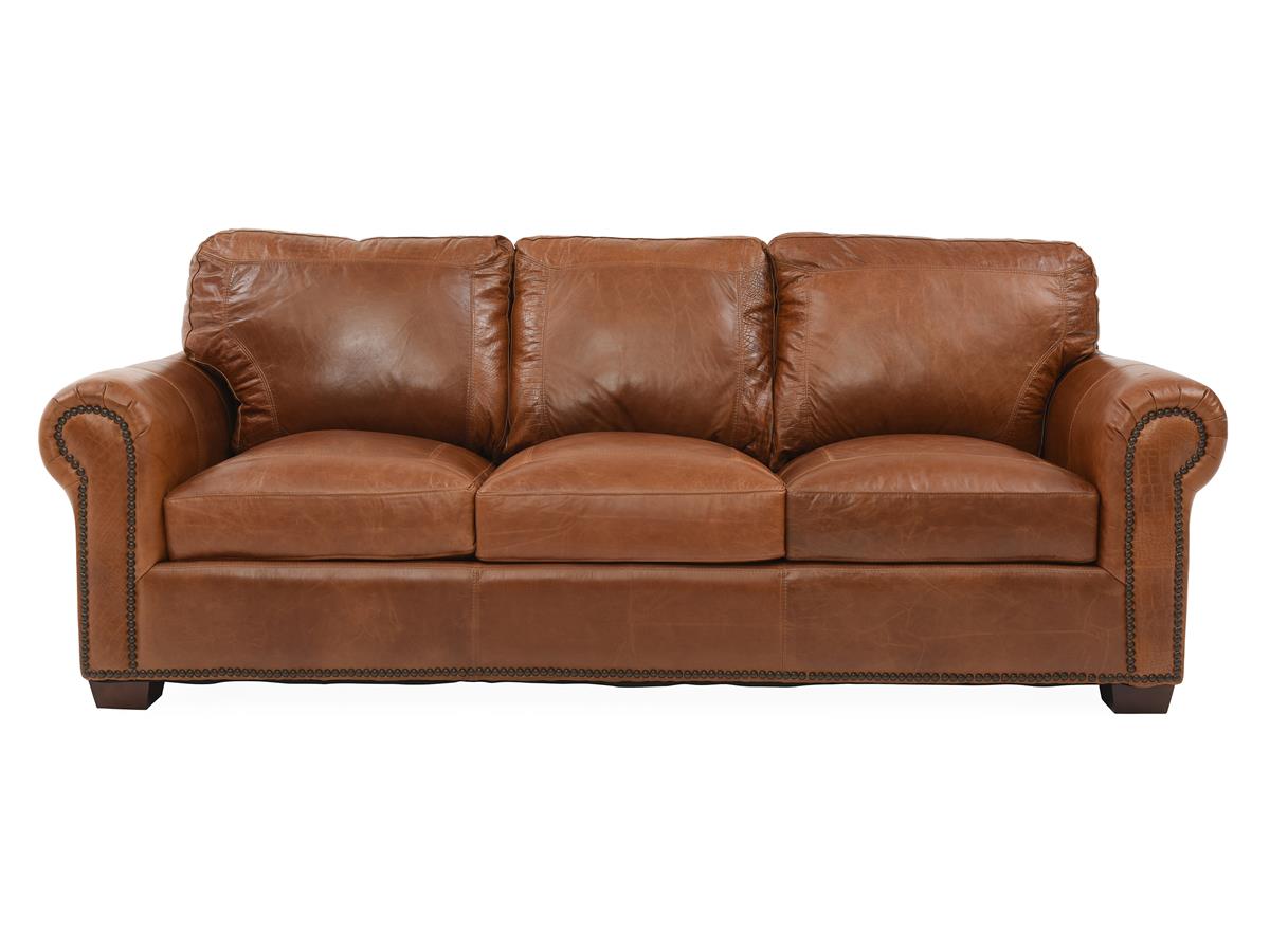 top grain leather reclinging sofa